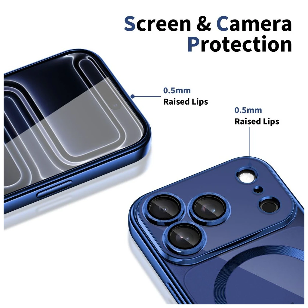 TECH-PROTECT MAGFLEX MAGSAFE iPhone 17 Pro készülékhez tok SHINY mélykék