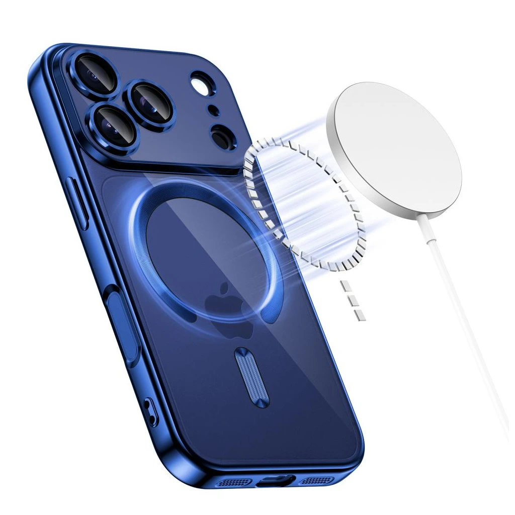 TECH-PROTECT MAGFLEX MAGSAFE iPhone 17 Pro készülékhez tok SHINY mélykék