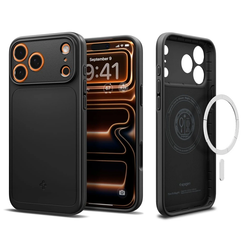 SPIGEN THIN FIT MAG MAGSAFE iPhone 17 Pro Max készülékhez tok fekete