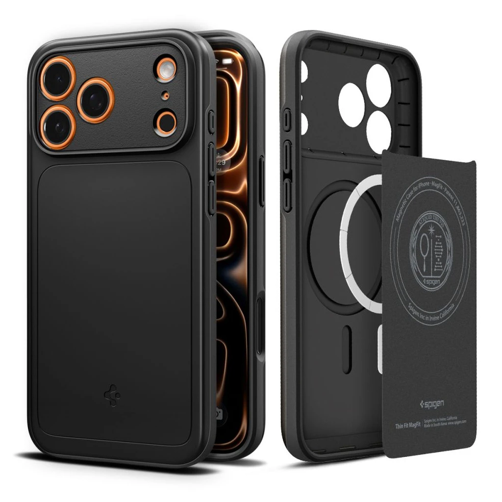 SPIGEN THIN FIT MAG MAGSAFE iPhone 17 Pro Max készülékhez tok fekete