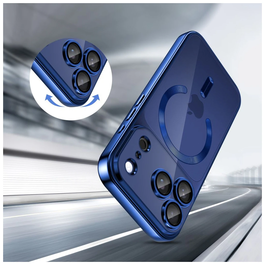 TECH-PROTECT MAGFLEX MAGSAFE IPHONE 17 PRO MAX tok készülékhez SHINY mélykék