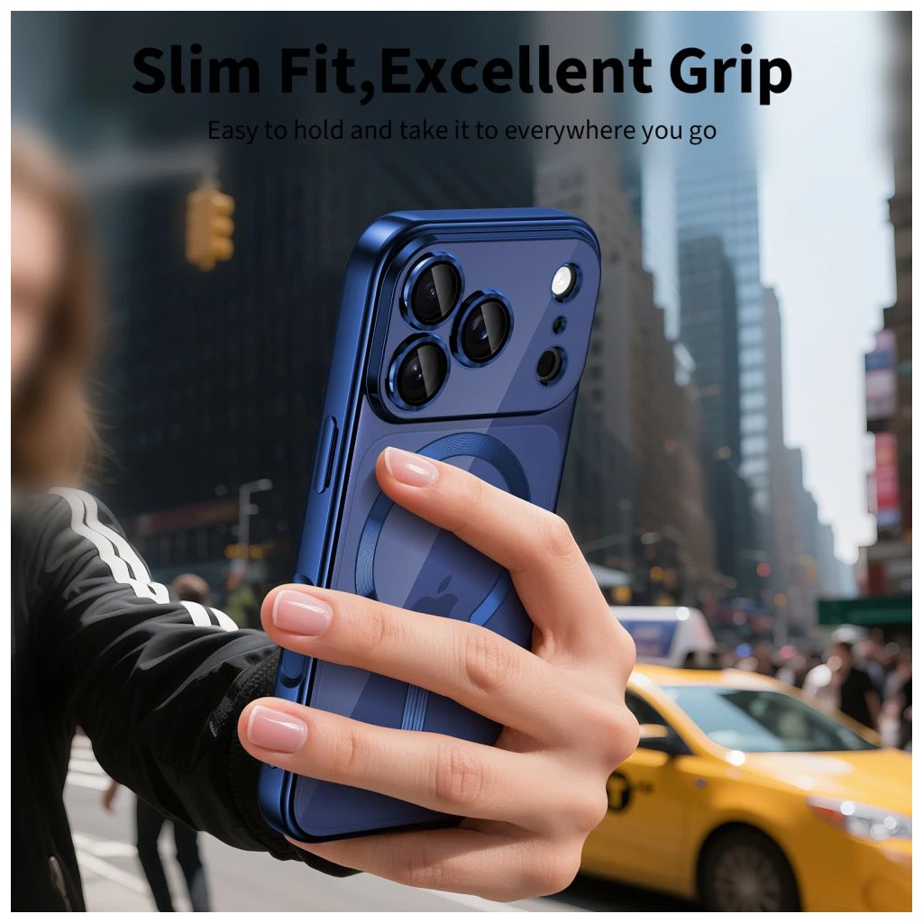 TECH-PROTECT MAGFLEX MAGSAFE IPHONE 17 PRO MAX tok készülékhez SHINY mélykék