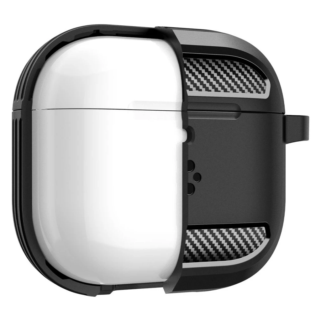 SPIGEN RUGGED ARMOR Apple AirPods 4 készülékhez tok matt fekete