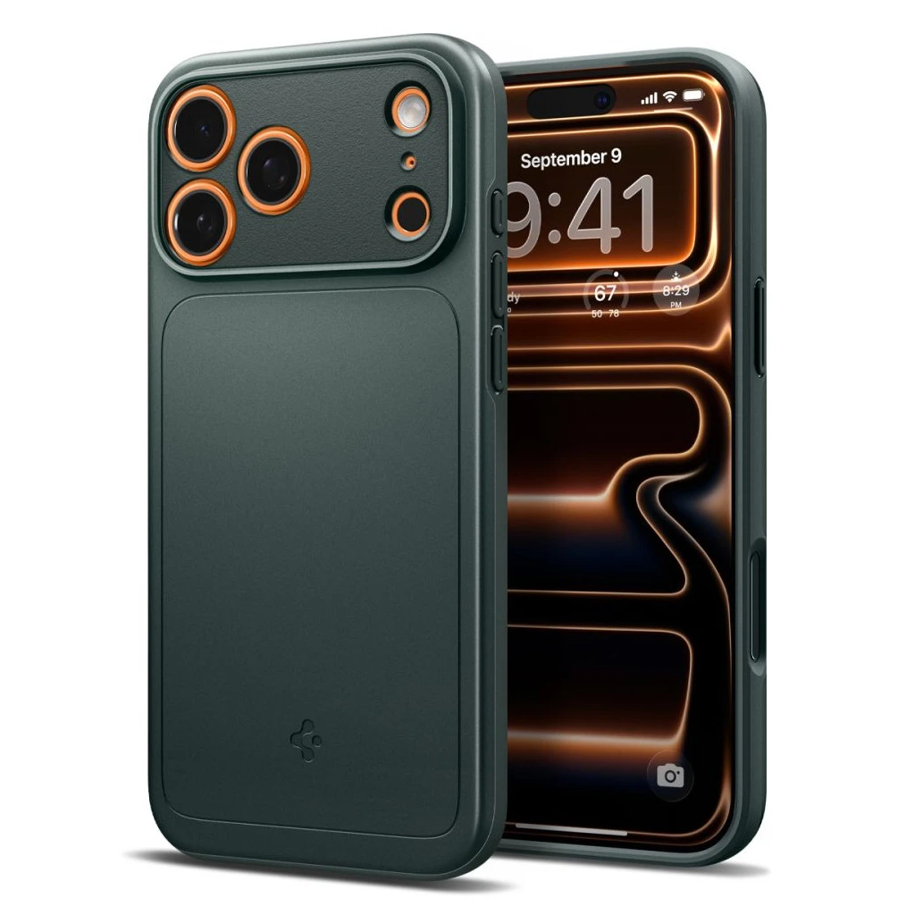 SPIGEN THIN FIT MAG MAGSAFE iPhone 17 Pro Max készülékhez tok abyss zöld