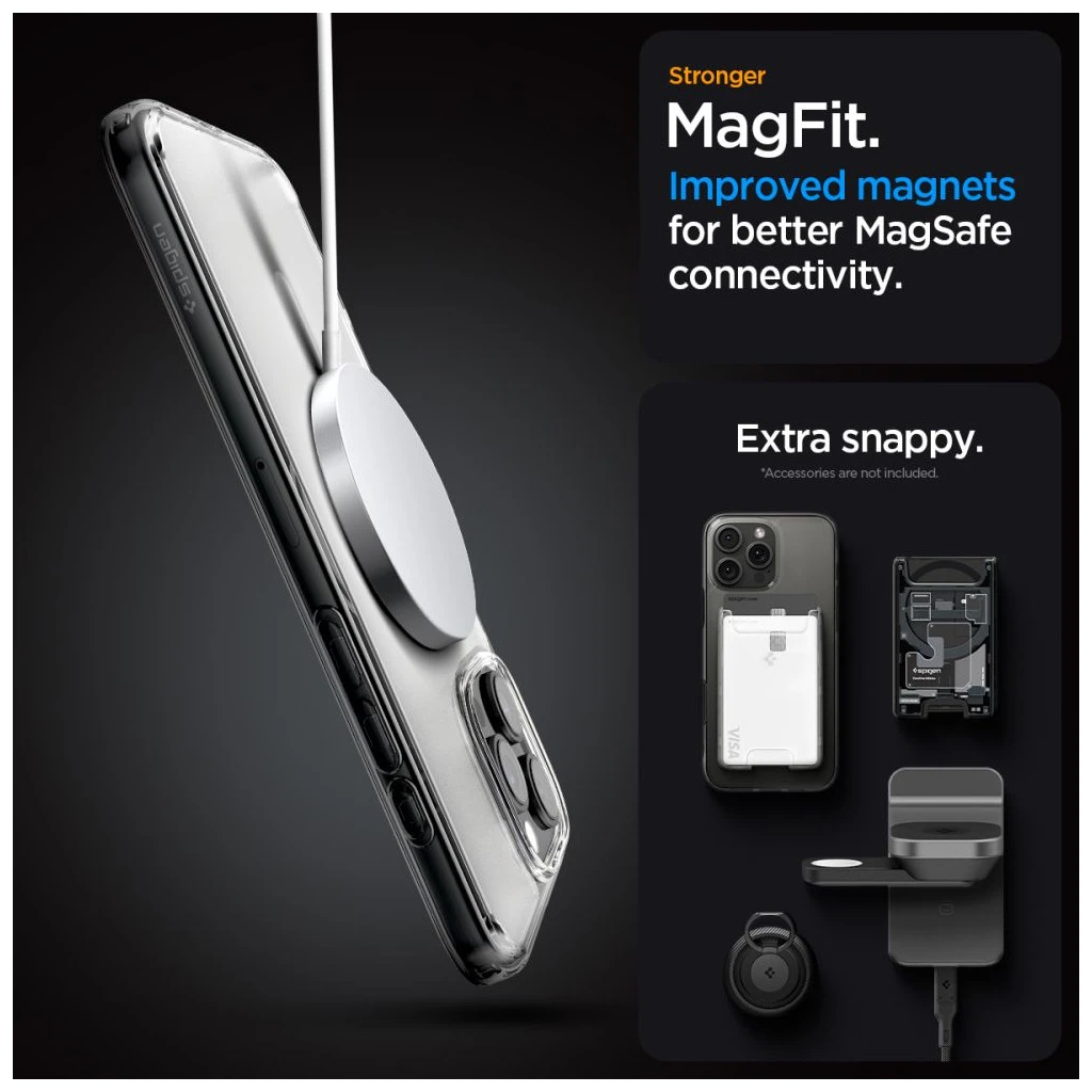 SPIGEN ULTRA HYBRID MAG MAGSAFE iPhone 16 Pro készülékhez tok Frost Clear