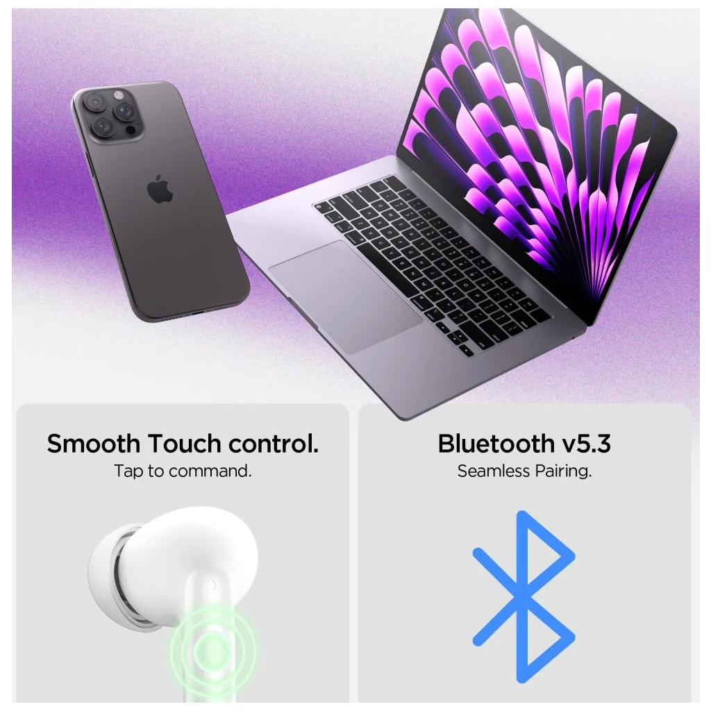 SPIGEN SA2400 ANC in-ear fülhallgató fekete