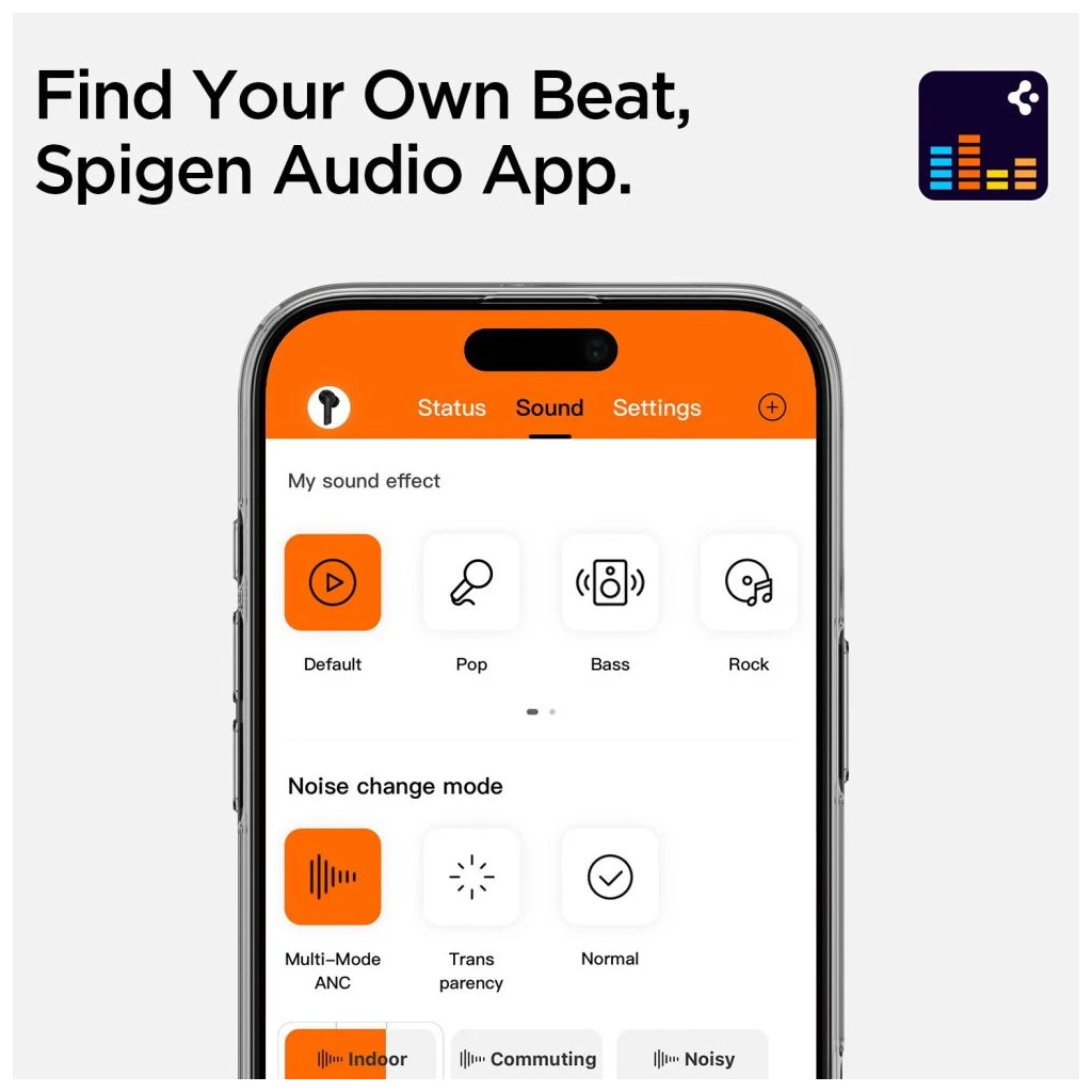 SPIGEN SA2400 ANC in-ear fülhallgató fekete