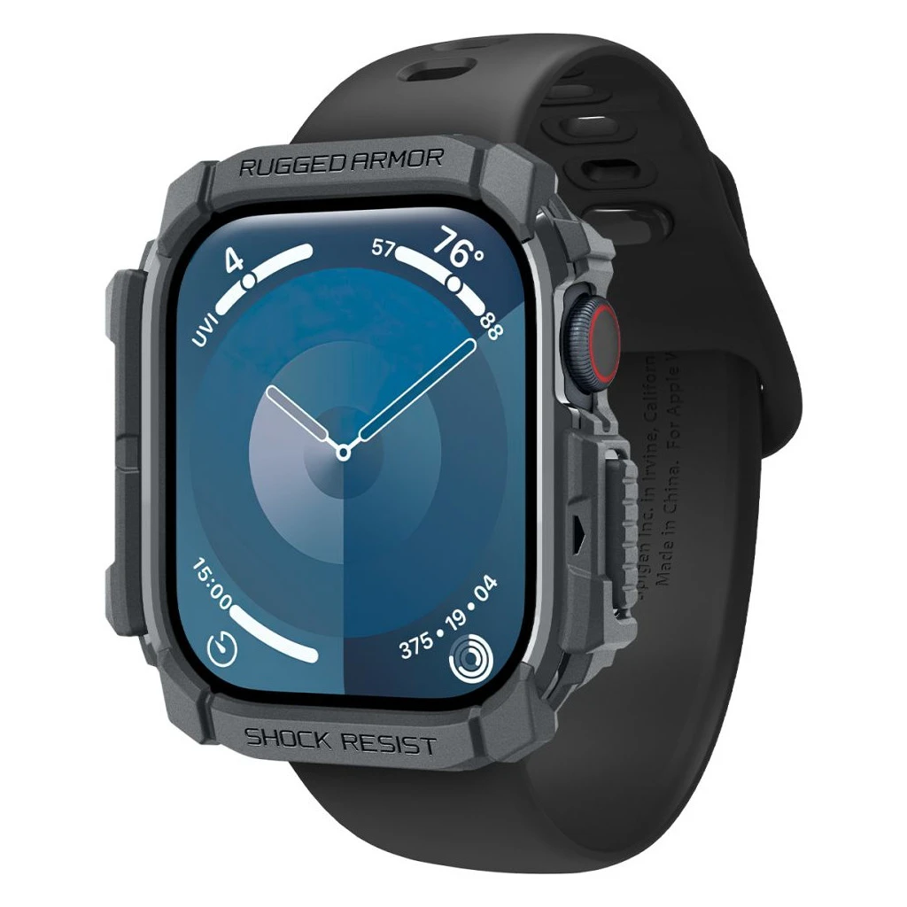 SPIGEN RUGGED ARMOR Apple Watch 10/11 készülékhez védőtok (46 MM) sötétszürke