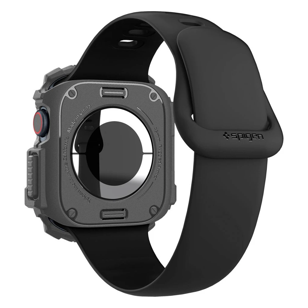 SPIGEN RUGGED ARMOR Apple Watch 10/11 készülékhez védőtok (46 MM) sötétszürke