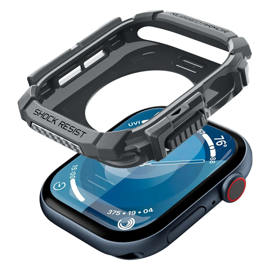 SPIGEN RUGGED ARMOR Apple Watch 10/11 készülékhez védőtok (46 MM) sötétszürke