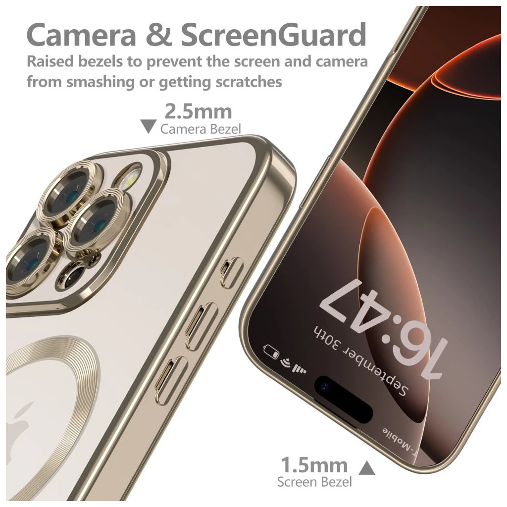 TECH-PROTECT MAGFLEX MAGSAFE iPhone 16 Pro készülékhez tok fényes sivatag