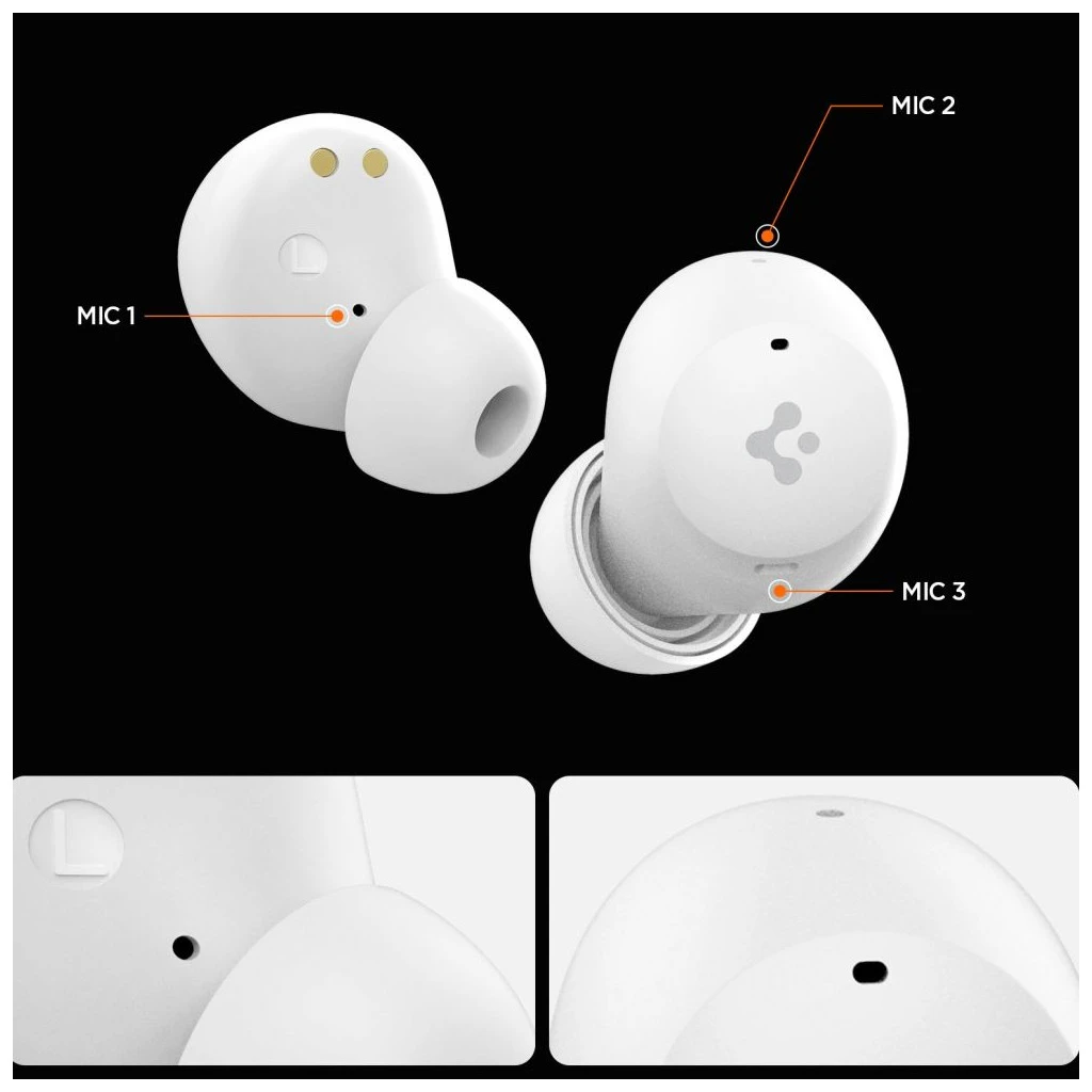 SPIGEN SA2401 ANC PRO in-ear fülhallgató fekete