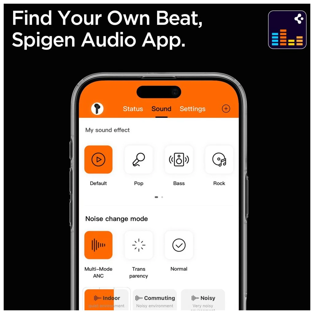 SPIGEN SA2401 ANC PRO in-ear fülhallgató fekete
