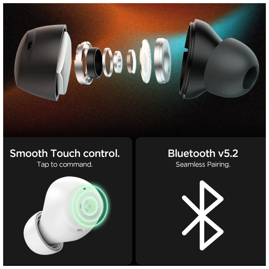 SPIGEN SA2401 ANC PRO in-ear fülhallgató fekete