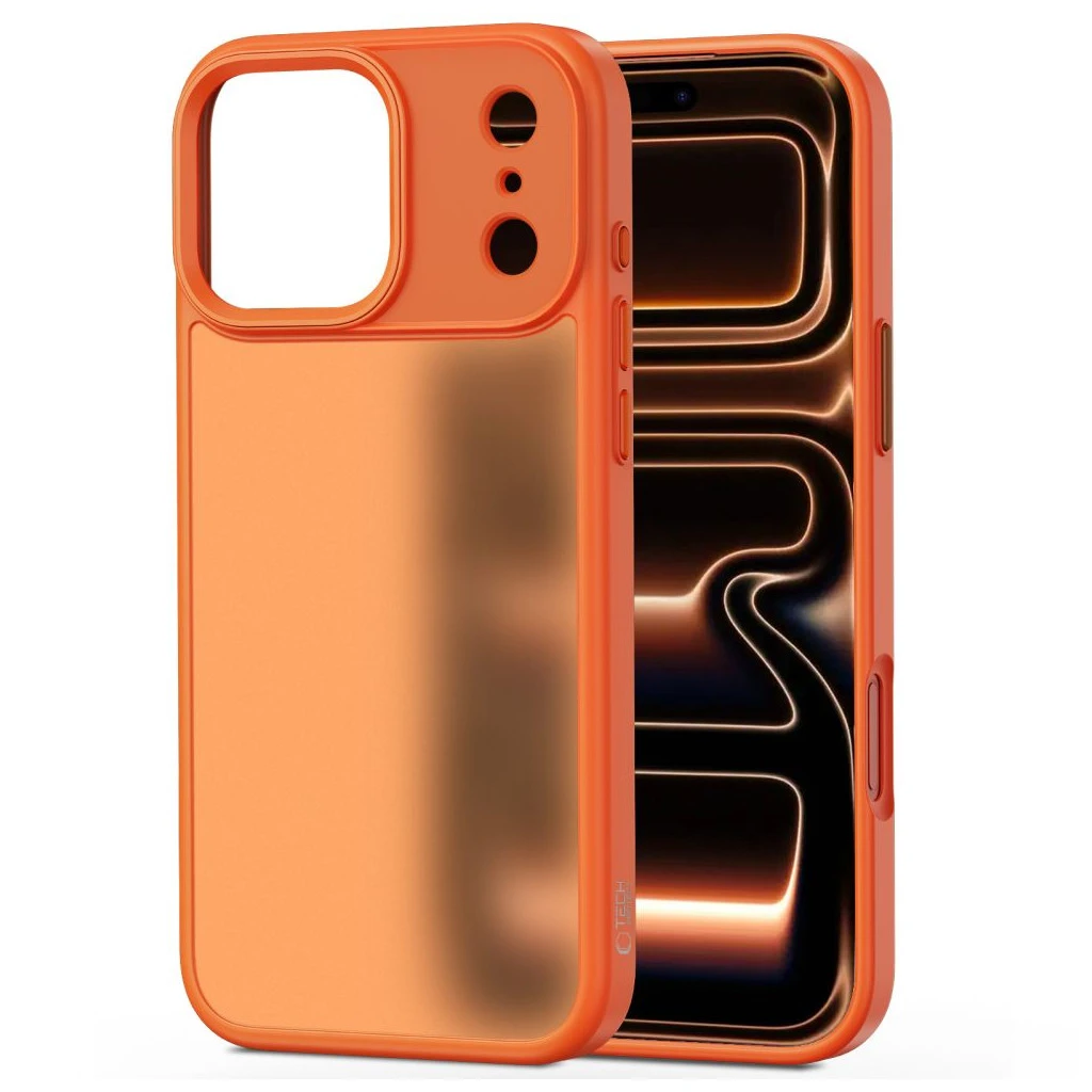 TECH-PROTECT MAGMAT iPhone 17 Pro Max készülékhez tok – matt, kozmikus narancs