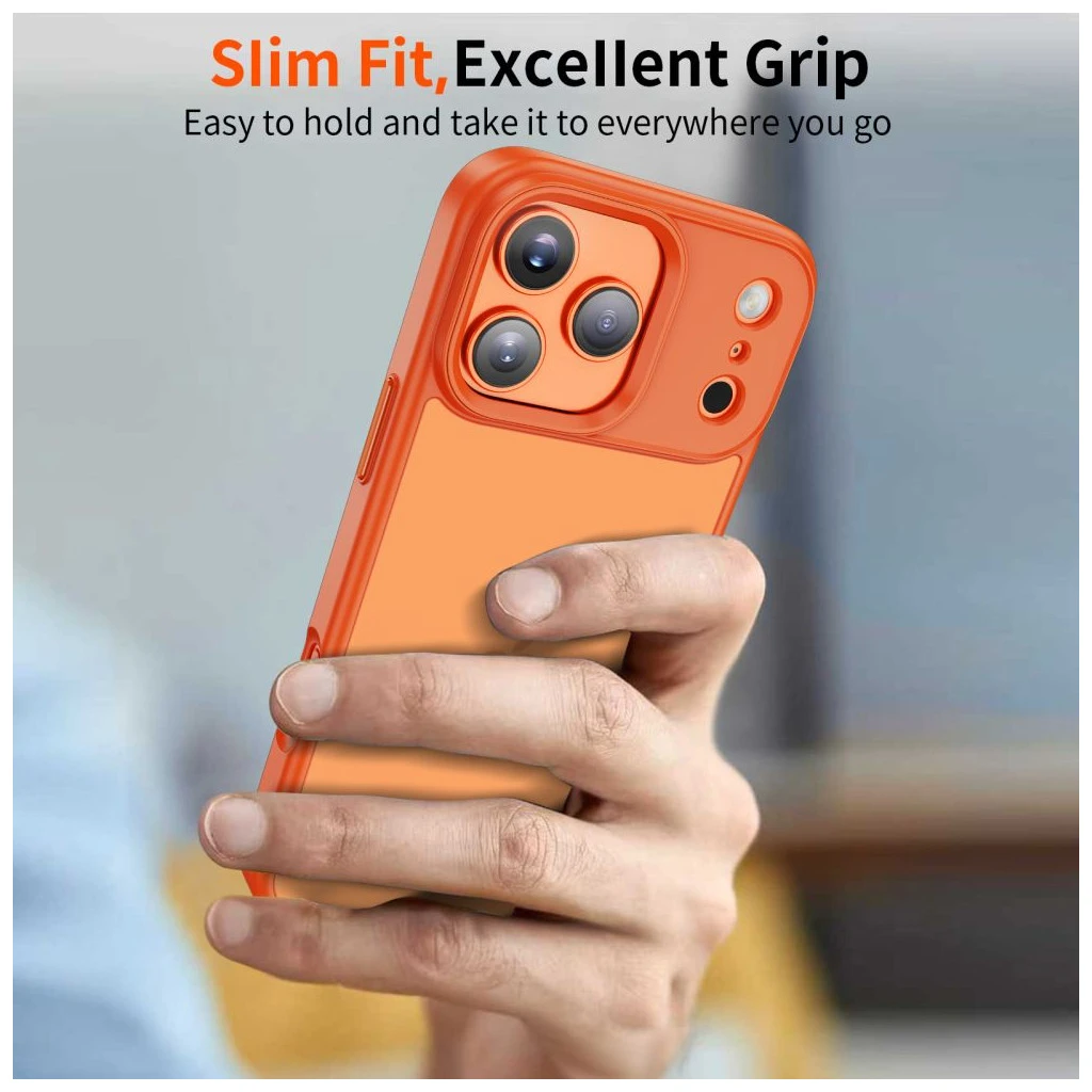 TECH-PROTECT MAGMAT iPhone 17 Pro Max készülékhez tok – matt, kozmikus narancs