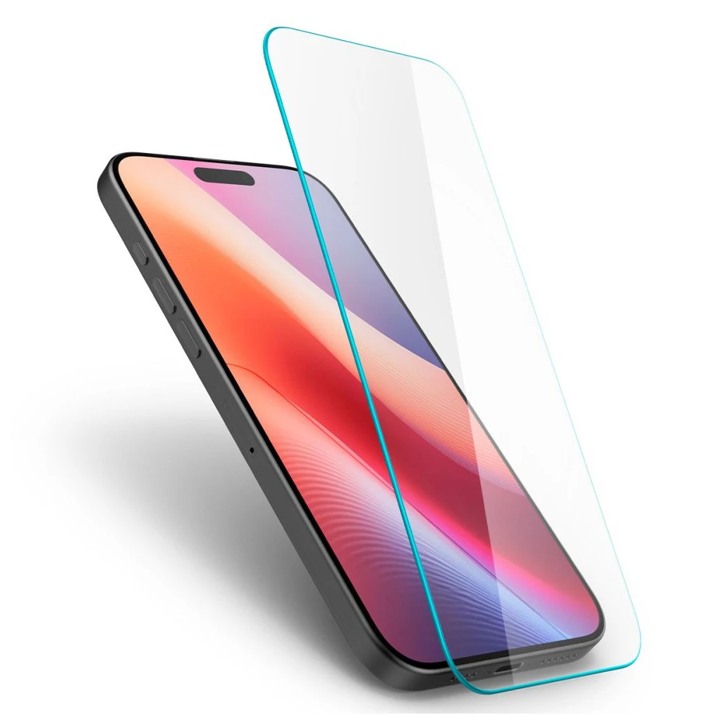 SPIGEN GLAS.TR Slim iPhone 16 Pro készülékhez törésálló kijelzővédő átlátszó