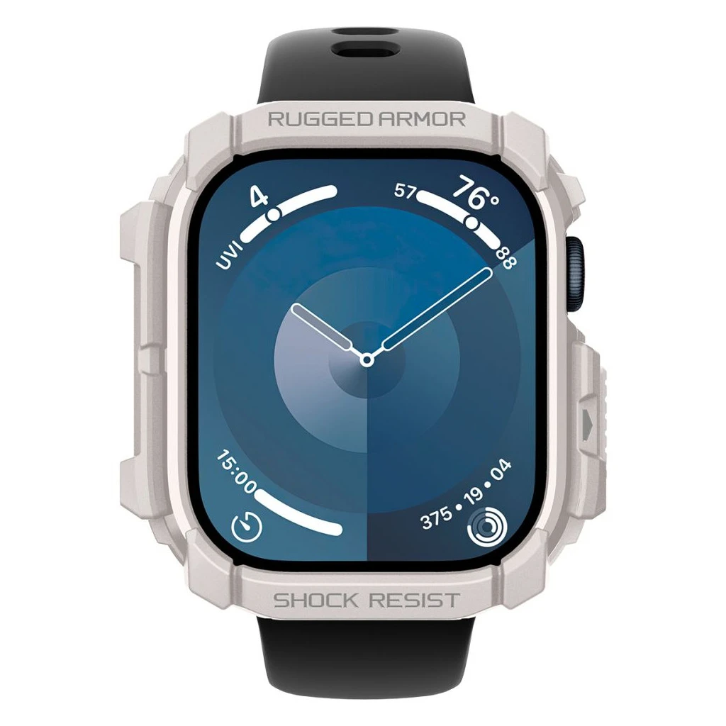 SPIGEN RUGGED ARMOR Apple Watch 10/11 (46 MM) készülékhez tok – dűne bézs