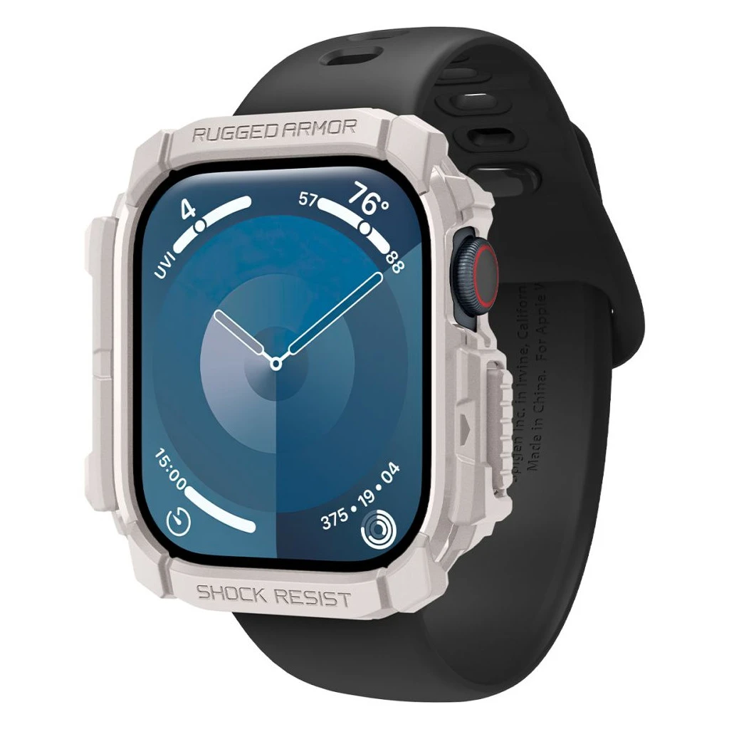 SPIGEN RUGGED ARMOR Apple Watch 10/11 (46 MM) készülékhez tok – dűne bézs
