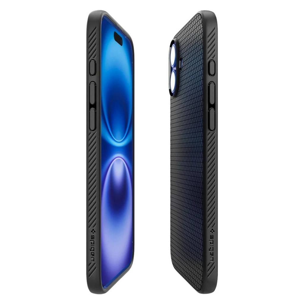 SPIGEN LIQUID AIR iPhone 16 készülékhez tok matt fekete