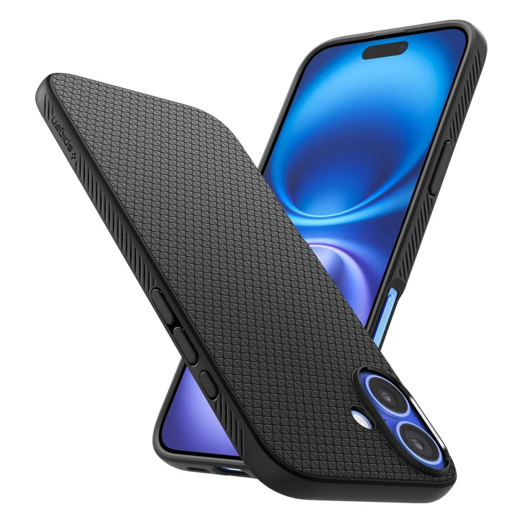 SPIGEN LIQUID AIR iPhone 16 készülékhez tok matt fekete
