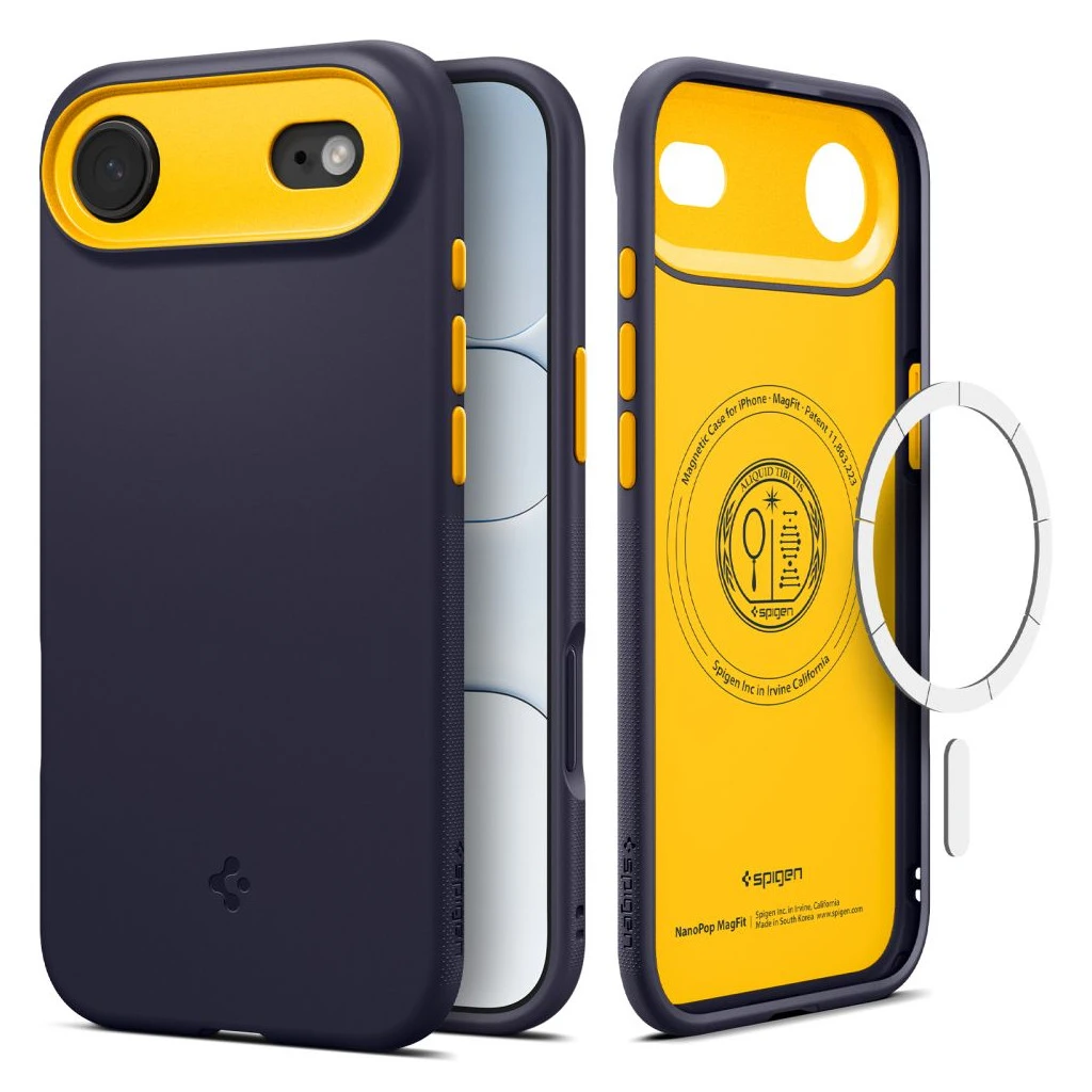 SPIGEN NANO POP MAG MAGSAFE iPhone Air készülékhez tok Blueberry tengerészkék