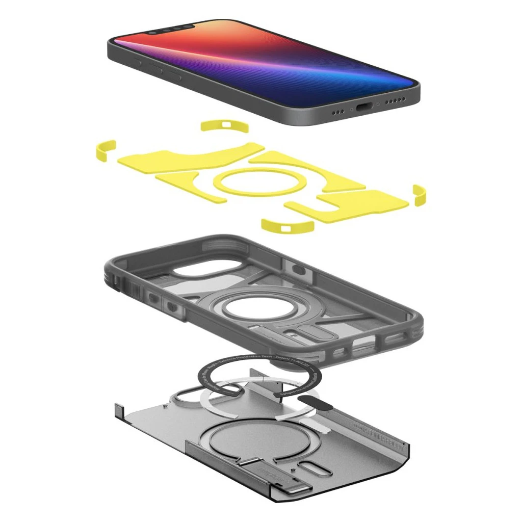 SPIGEN TOUGH ARMOR MAG MAGSAFE iPhone 16E készülékhez tok frost fekete