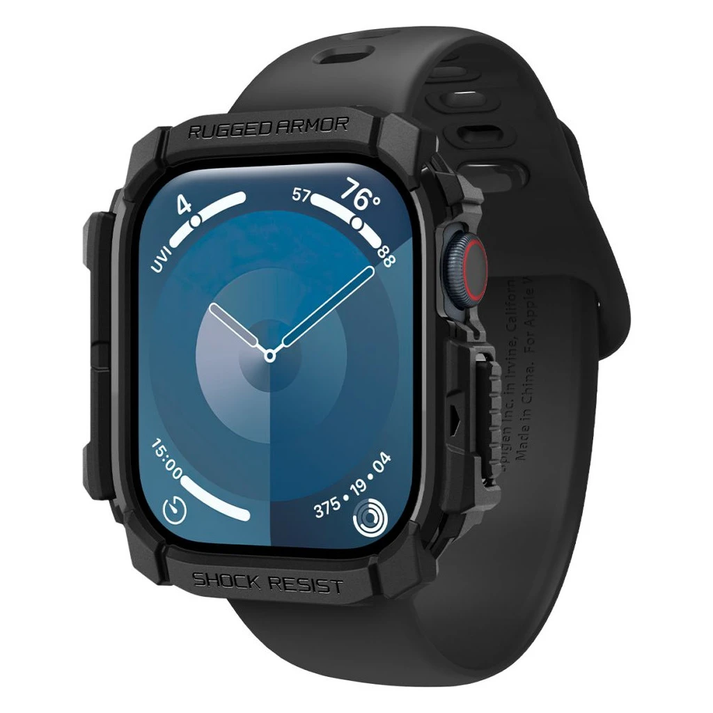 SPIGEN RUGGED ARMOR Apple Watch 10/11 (42 MM) készülékhez tok, matt fekete