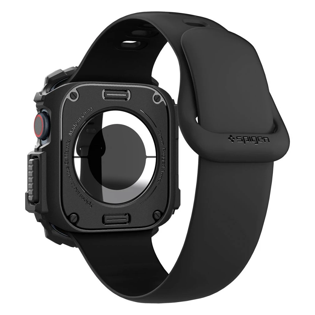 SPIGEN RUGGED ARMOR Apple Watch 10/11 (42 MM) készülékhez tok, matt fekete