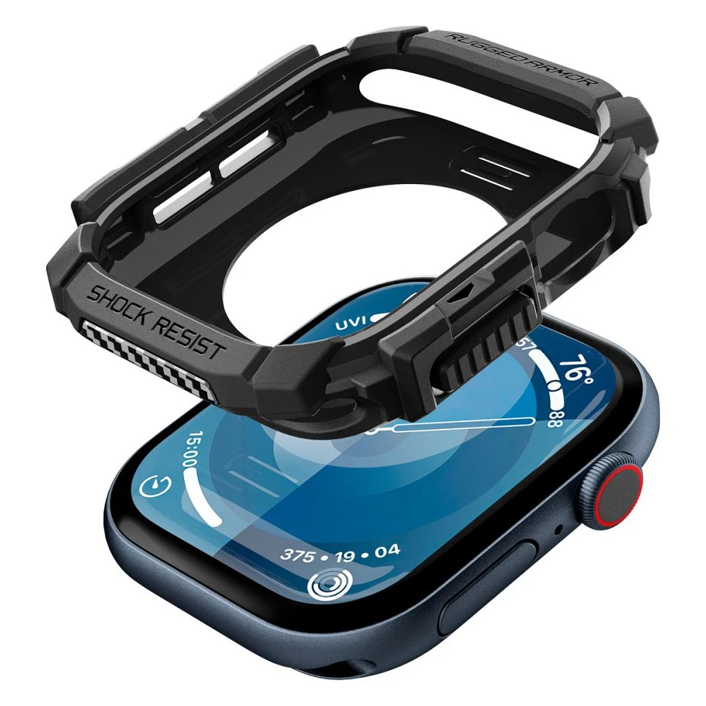 SPIGEN RUGGED ARMOR Apple Watch 10/11 (42 MM) készülékhez tok, matt fekete