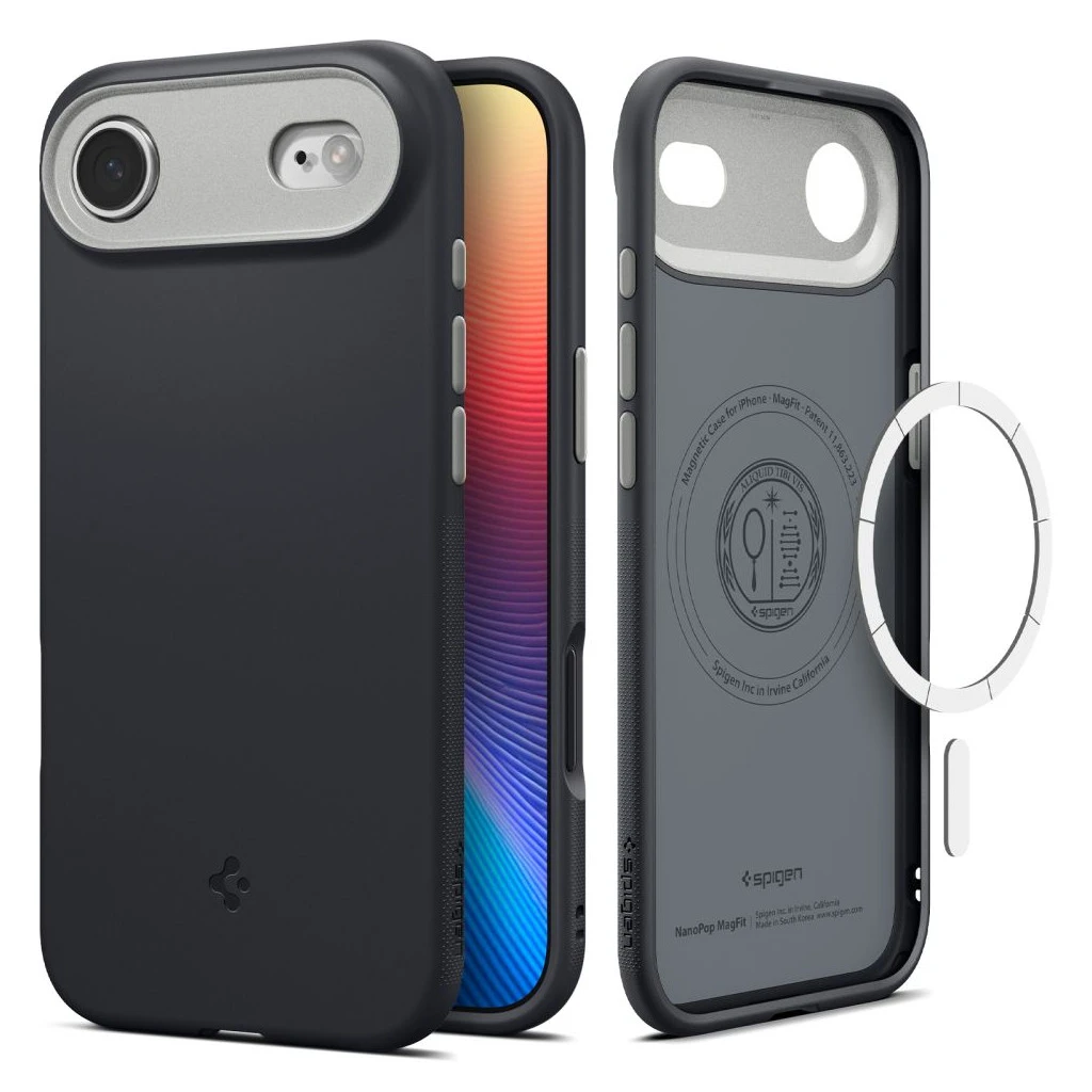 SPIGEN NANO POP MAG MagSafe iPhone Air készülékhez tok fekete Sesame