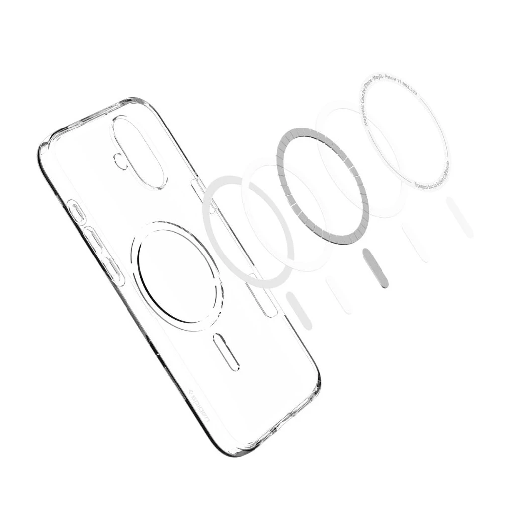 SPIGEN Liquid Crystal Mag MagSafe tok iPhone 16 készülékhez átlátszó