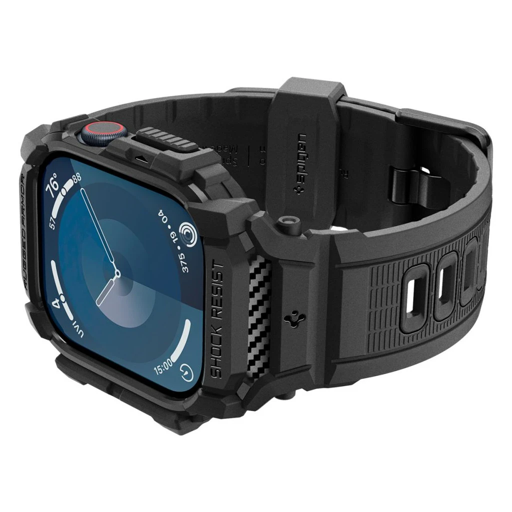 SPIGEN RUGGED ARMOR PRO Apple Watch tok Apple Watch 10/11 (42 mm) készülékhez, matt fekete