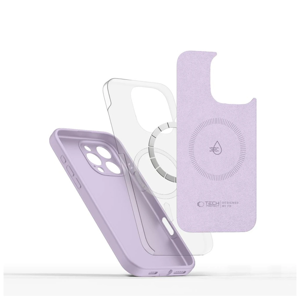 TECH-PROTECT Liquid Silicone MagSafe iPhone 16 Pro Max készülékhez tok mávé