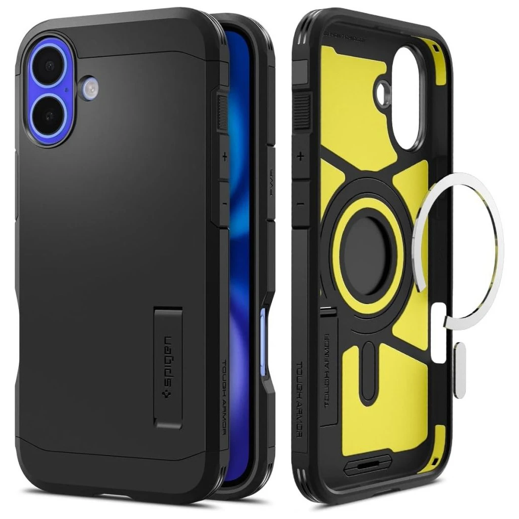 SPIGEN TOUGH ARMOR MAG MAGSAFE iPhone 16 készülékhez tok fekete