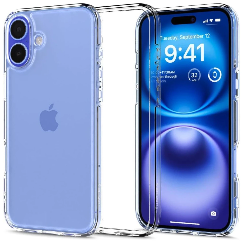 SPIGEN Ultra Hybrid iPhone 16 készülékhez Crystal Clear tok