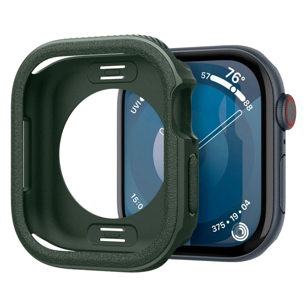 CASEOLOGY VAULT Apple Watch 10/11 (46 MM) készülékhez tok éjzöld