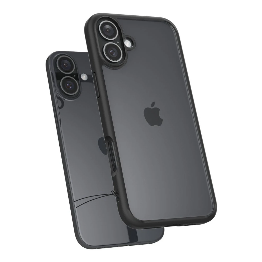 SPIGEN ULTRA HYBRID iPhone 16 tok készülékhez fekete