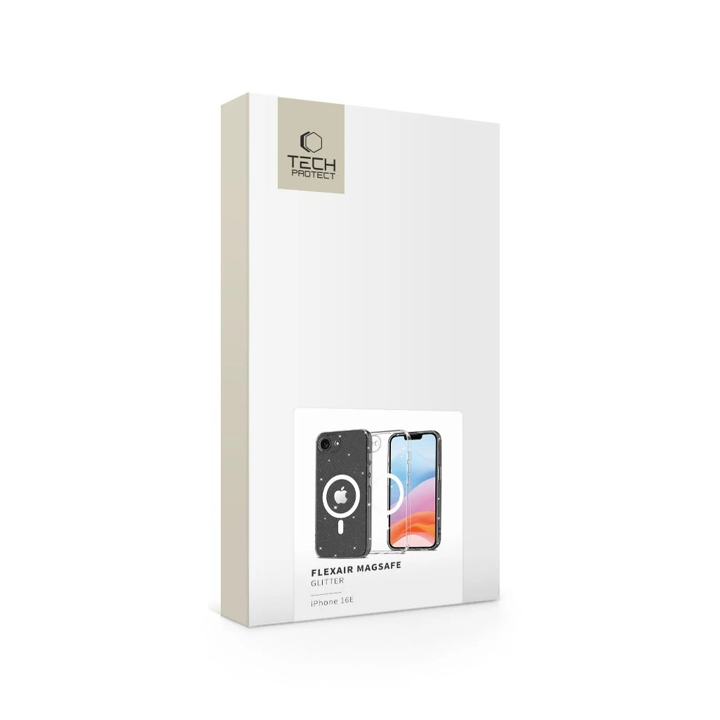 TECH-PROTECT FLEXAIR MAGSAFE iPhone 16E készülékhez tok GLITTER