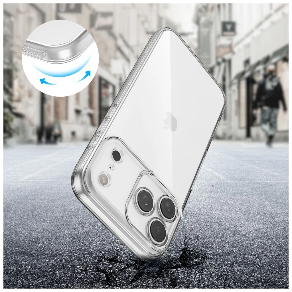 TECH-PROTECT FLEXAIR iPhone 17 Pro Max készülékhez tok átlátszó