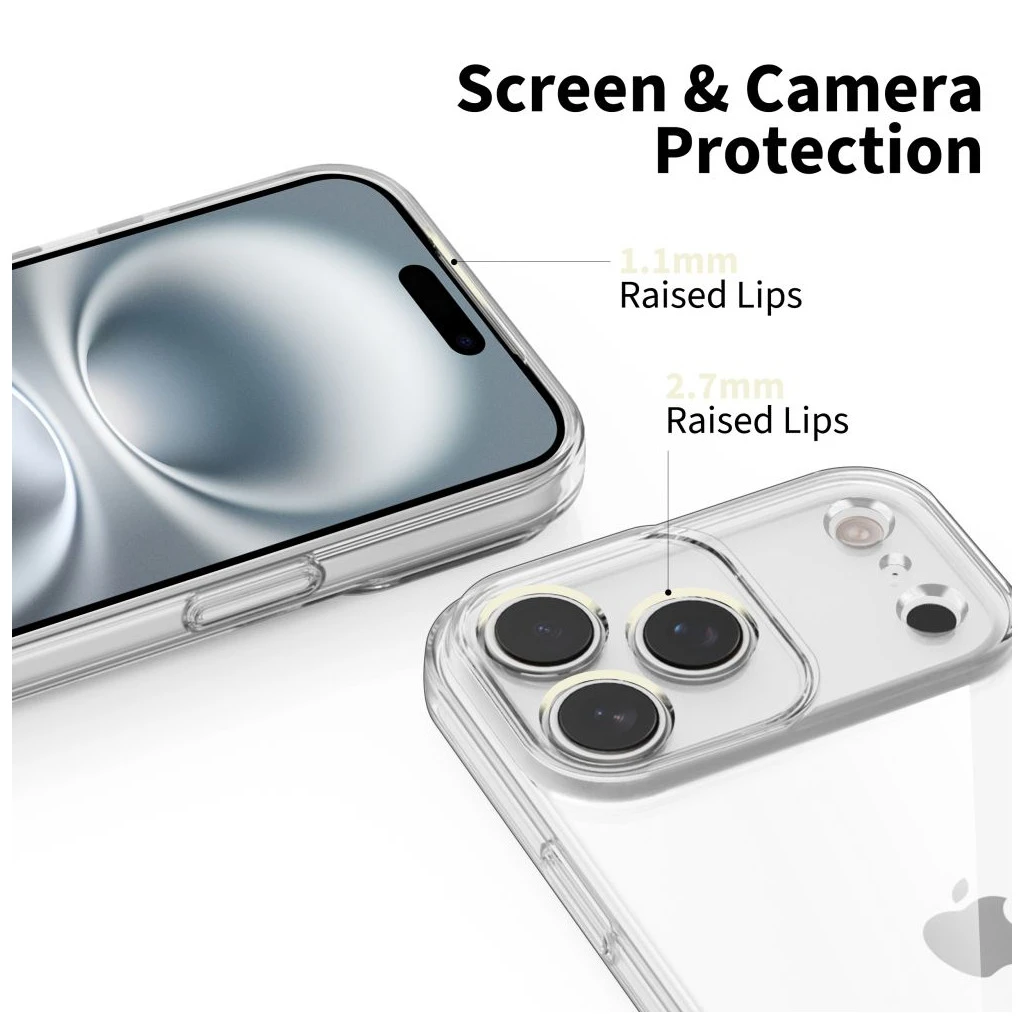 TECH-PROTECT FLEXAIR iPhone 17 Pro Max készülékhez tok átlátszó