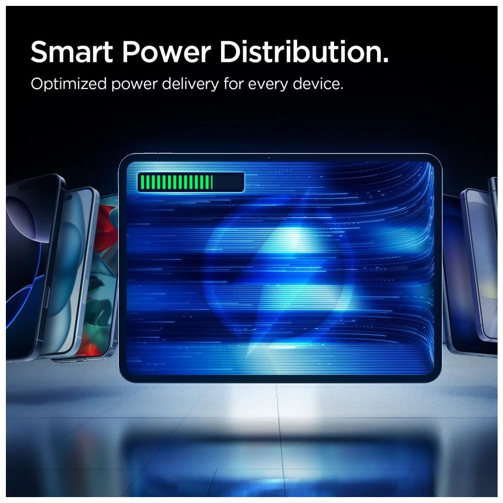 SPIGEN ESSENTAIL EA2210 hordozható töltő 10000MAH 22.5W fekete