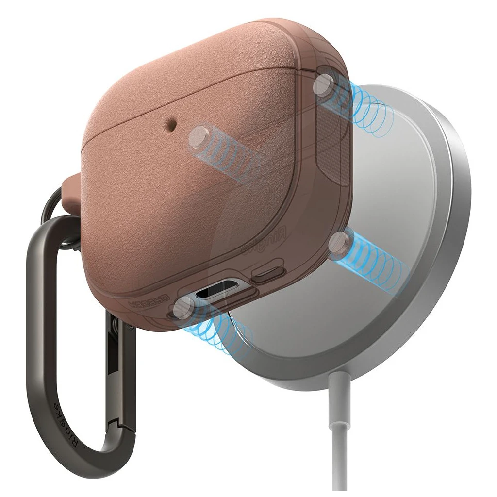 RINGKE ONYX MAGNETIC MAGSAFE APPLE AIRPODS 4 CONSTANT készülékhez tok korall