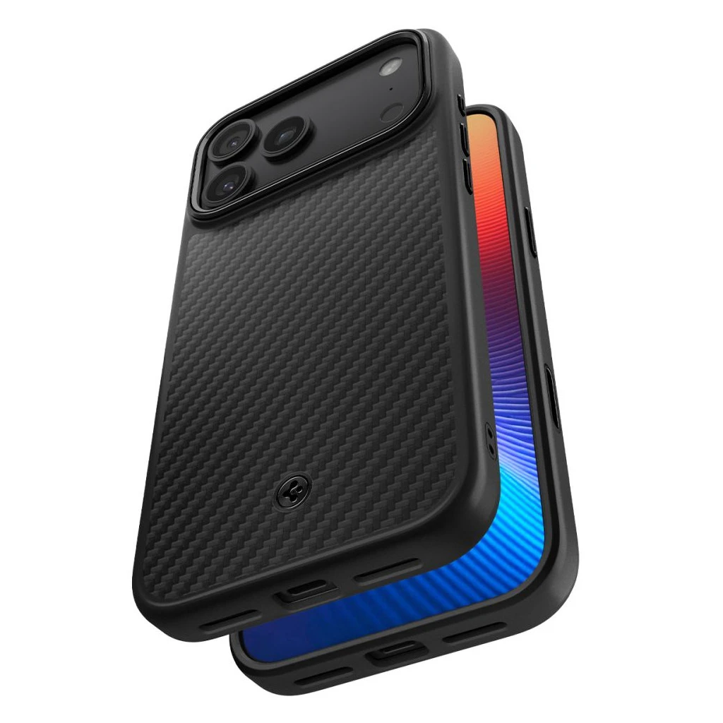 SPIGEN ENZO ARAMID „T” MAG MAGSAFE iPhone 17 Pro készülékhez tok fekete