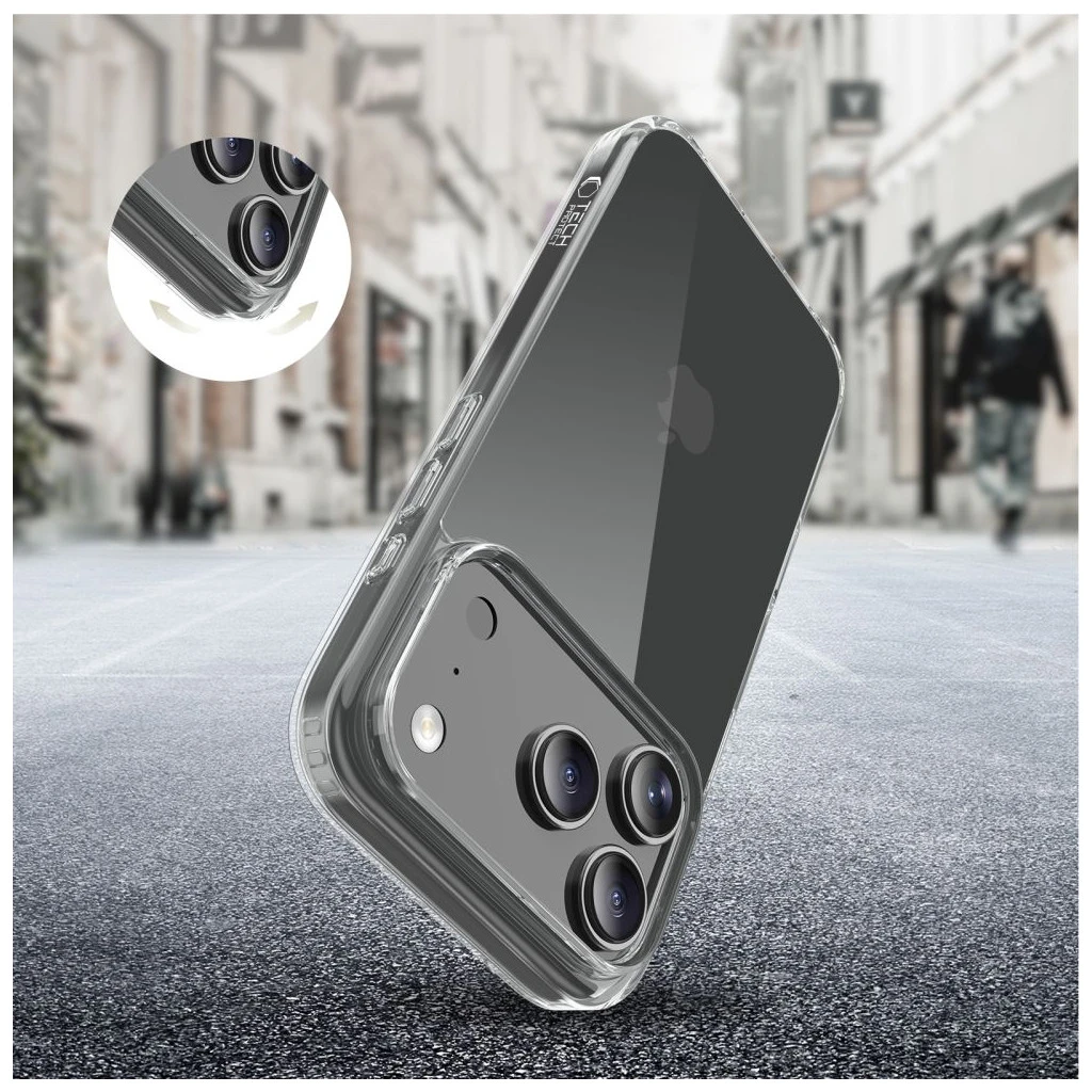 TECH-PROTECT FLEXAIR HYBRID iPhone 17 Pro Max készülékhez kijelzővédő átlátszó