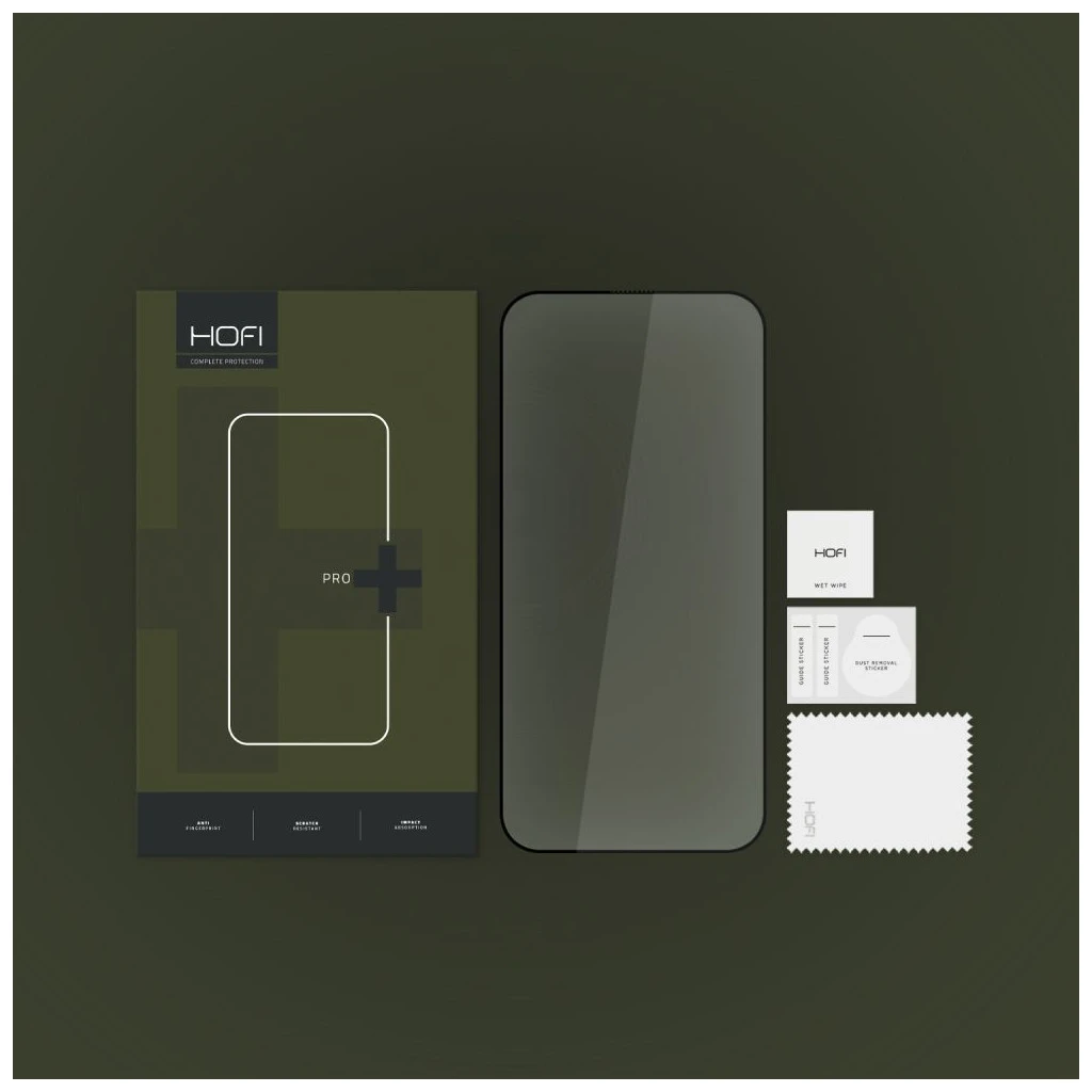 Temperált üveg kijelzővédő HOFI GLASS PRO+ iPhone 15 Pro készülékhez fekete