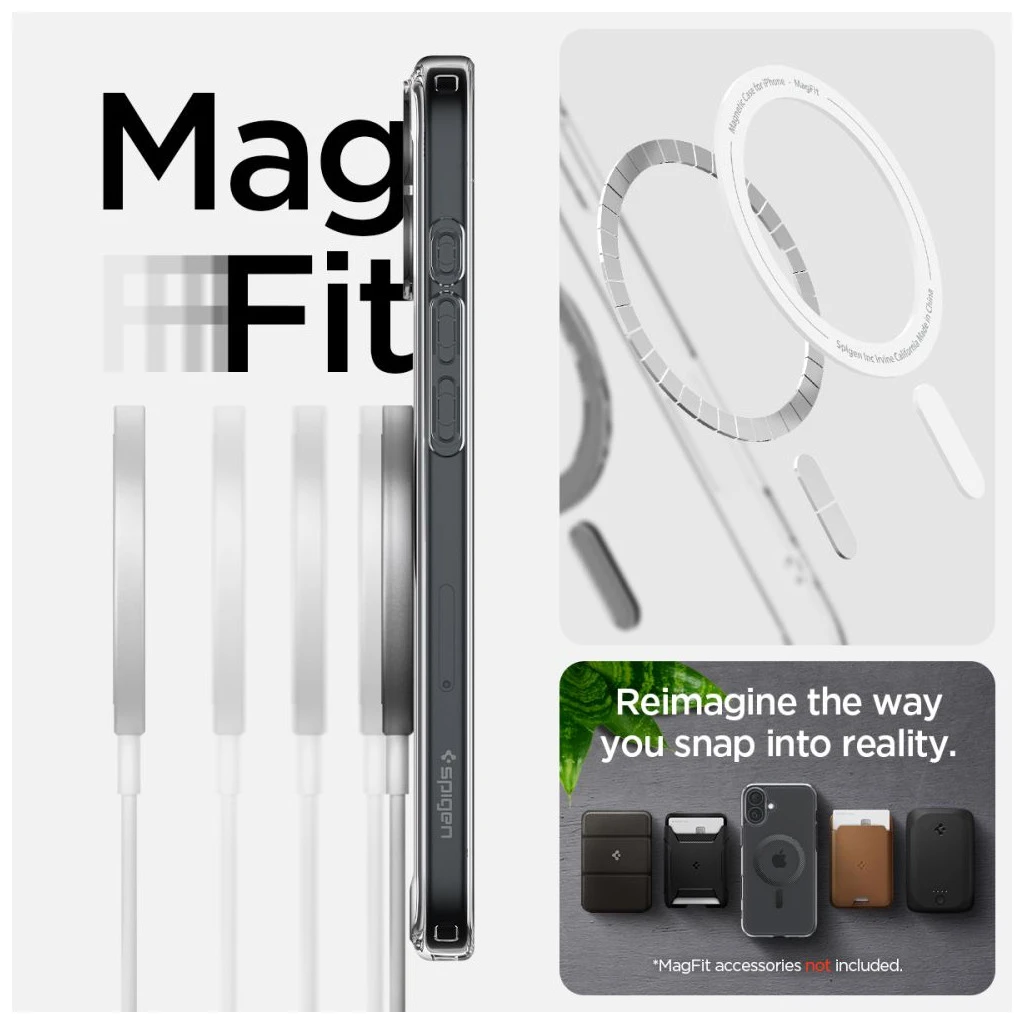 SPIGEN ULTRA HYBRID MAG MAGSAFE iPhone 16 készülékhez Carbon Fiber tok