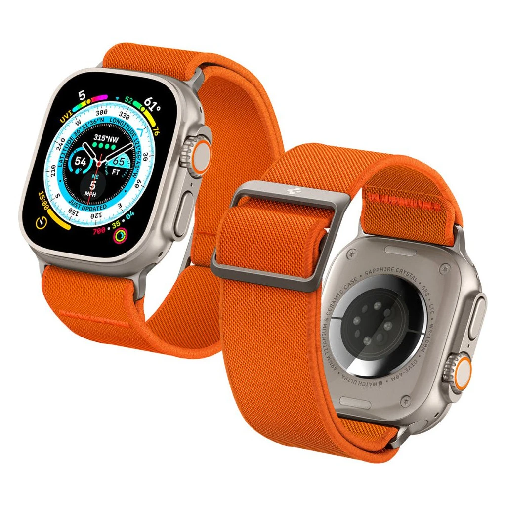 SPIGEN FIT LITE ULTRA Apple Watch 8/9/10/11/SE/ULTRA készülékhez védőtok (44/45/46/49 MM) narancssárga