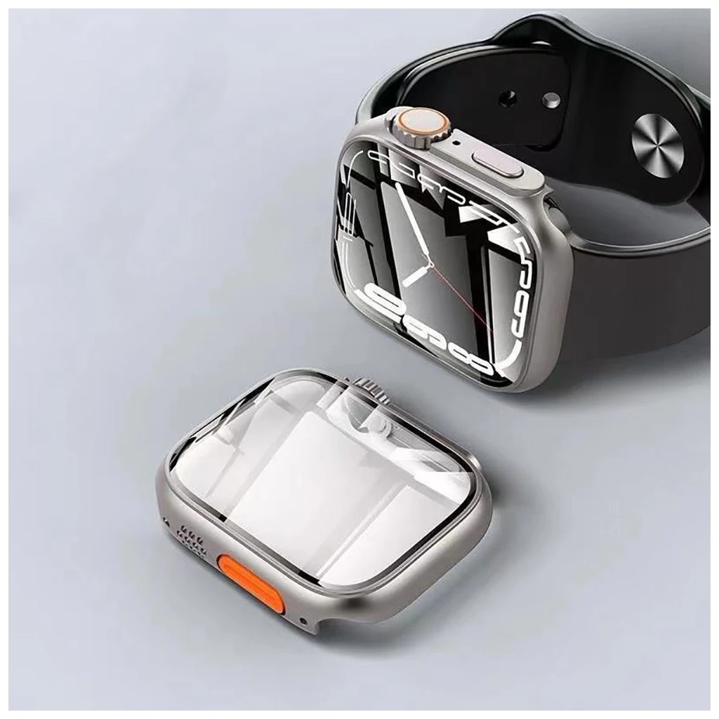 TECH-PROTECT DEFENSE360 Apple Watch 10/11 (46 MM) készülékhez védőtok fekete/narancssárga