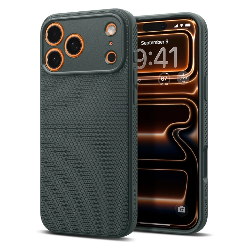 SPIGEN LIQUID AIR iPhone 17 Pro tok készülékhez, Abyss zöld